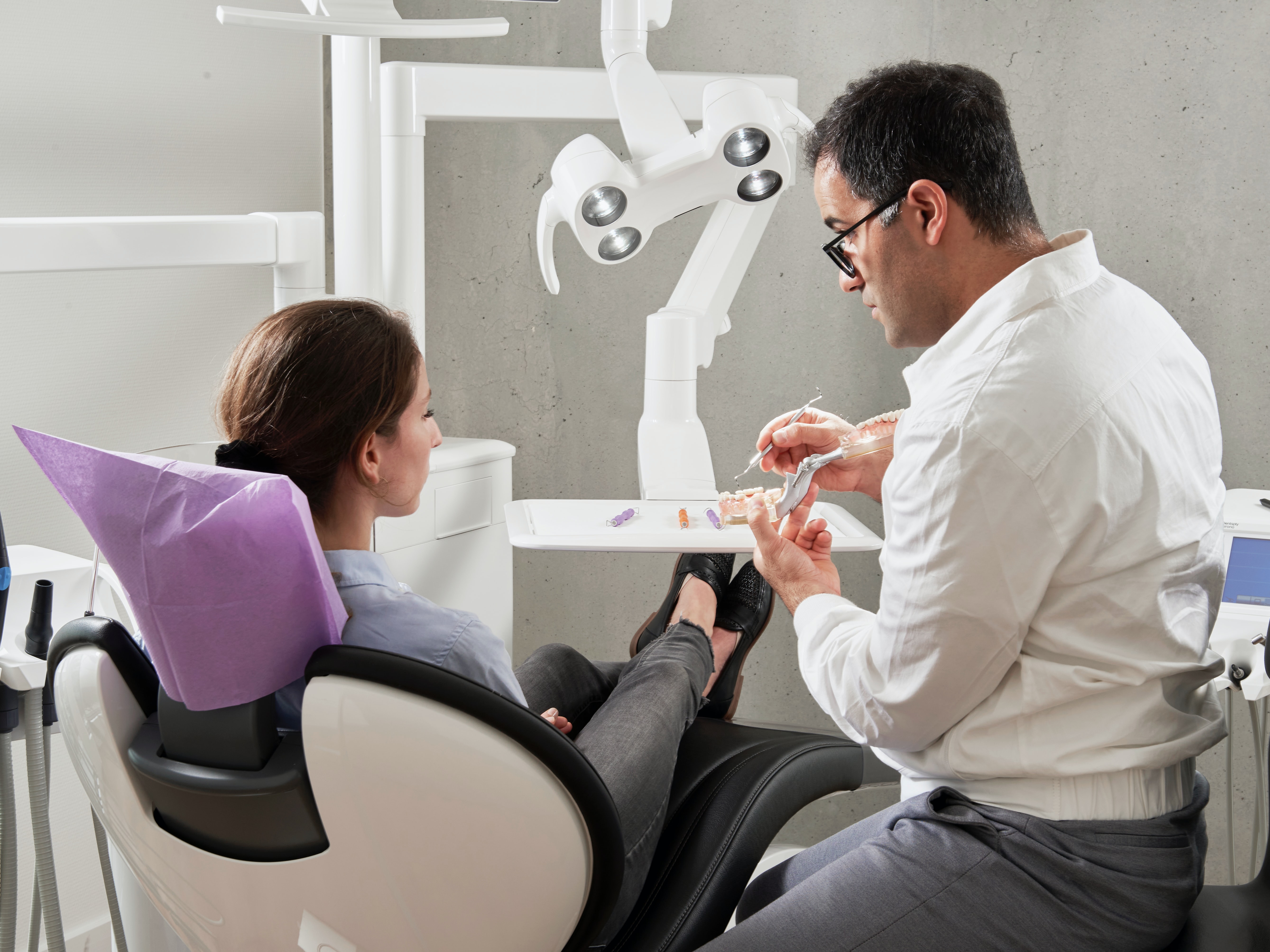Photograph of Affordable Dentist with patient, Waterloo, ON